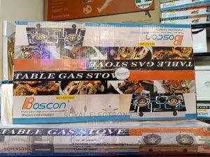 Newly Released Boscon Glass Top Double Burner Gas Cooker