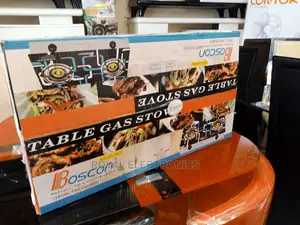 Top Quality Boscon Glass Top Double Burner Gas Cooker