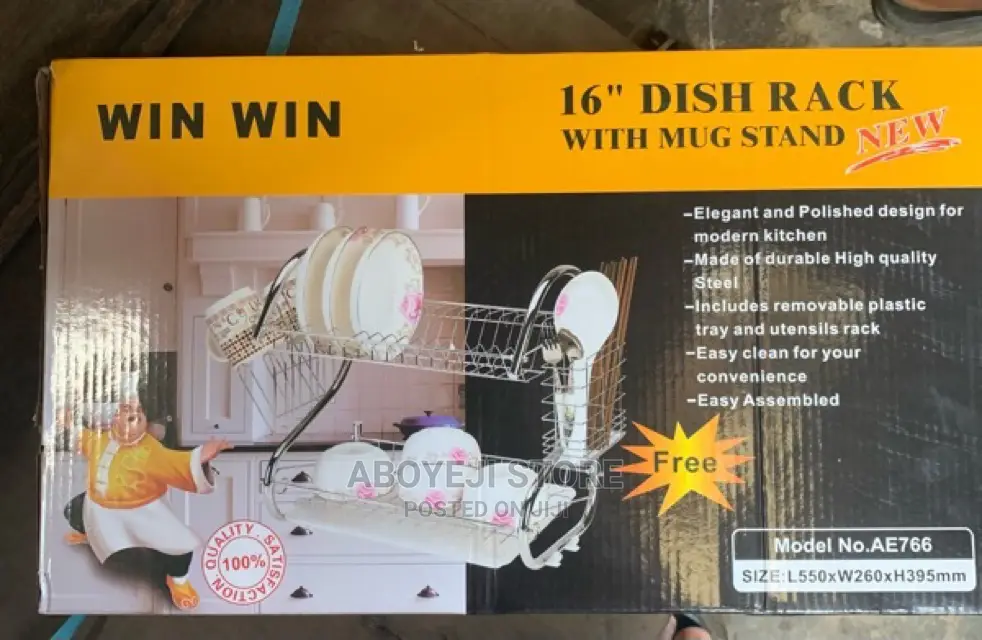Dish Rack With Mug Stand