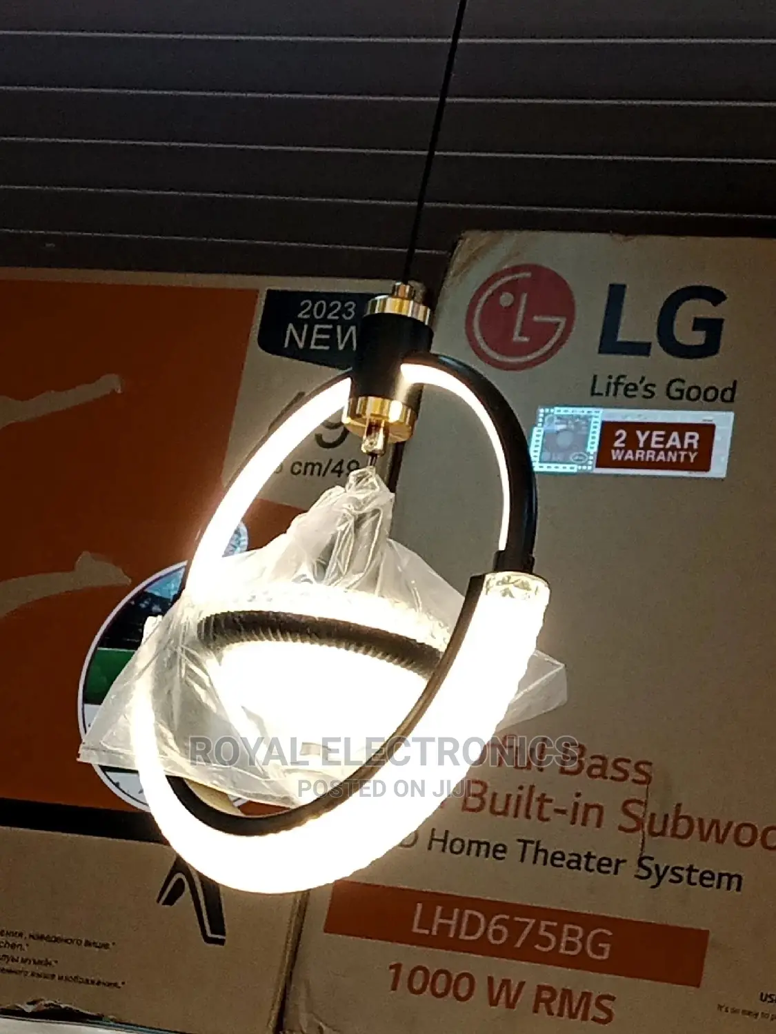 4-light Box Chandelier Light