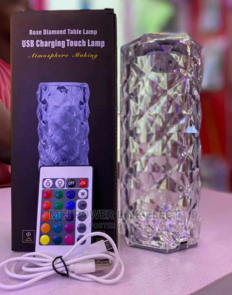 Crystal LED Touch Table Lamp