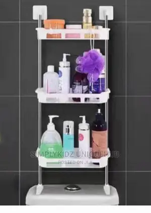 Portable Toilet and Bathroom Storage Rack - 3 Layers