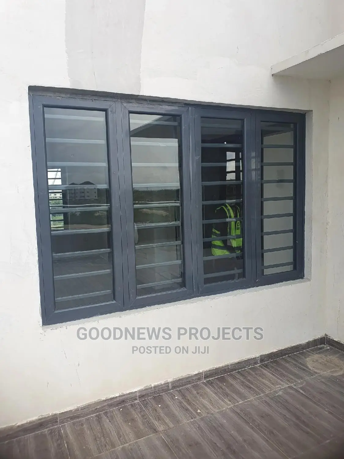 Clear Aluminium Casement Window