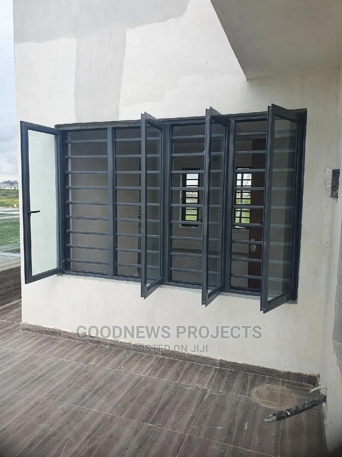 Clear Aluminium Casement Window