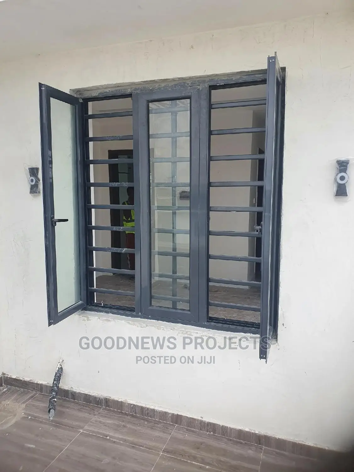 Clear Aluminium Casement Window