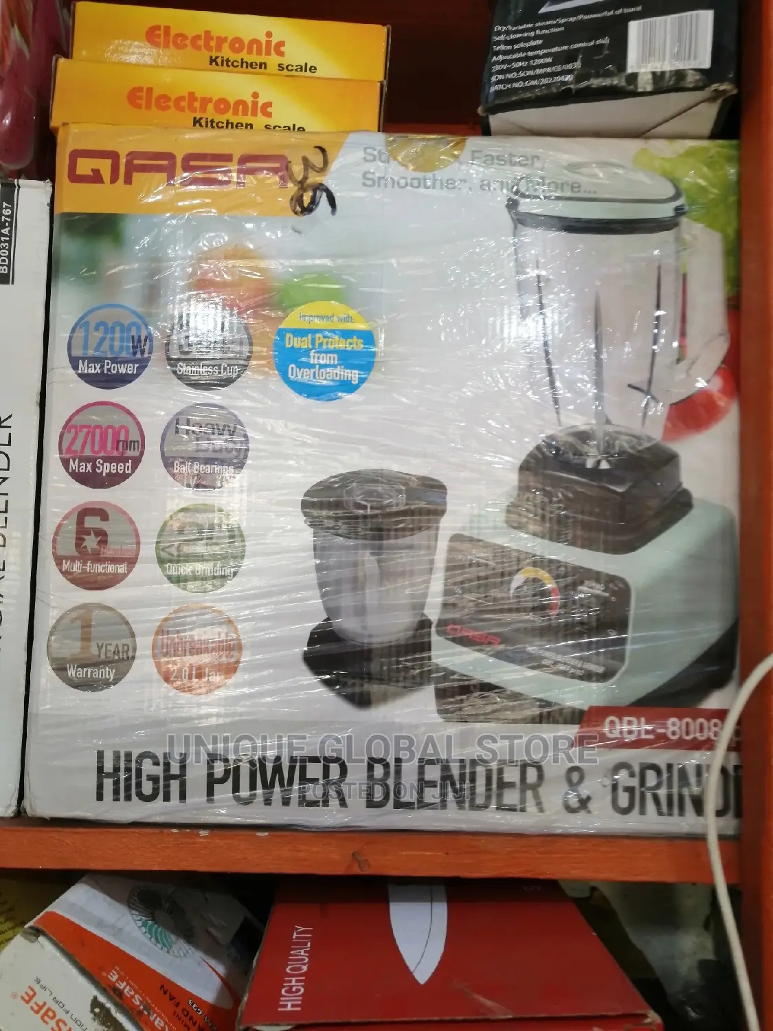 Qasa High Power Blender Grinder | QBL-8008 Pro2