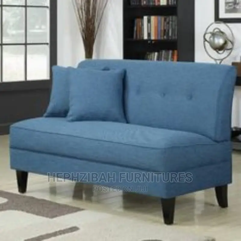 Executive Blue Fabric Sofa