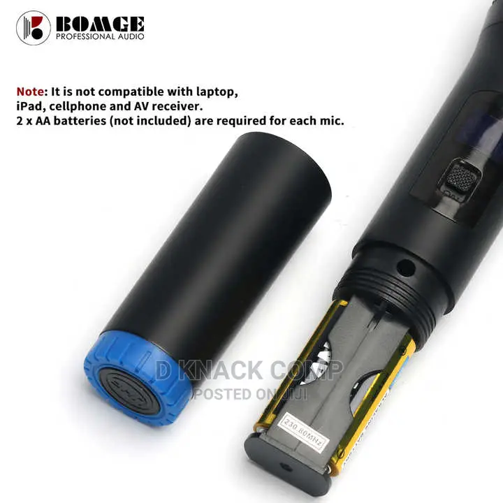 2 Dual Mic Wireless Microphone With Mini Bluetooth Receiver