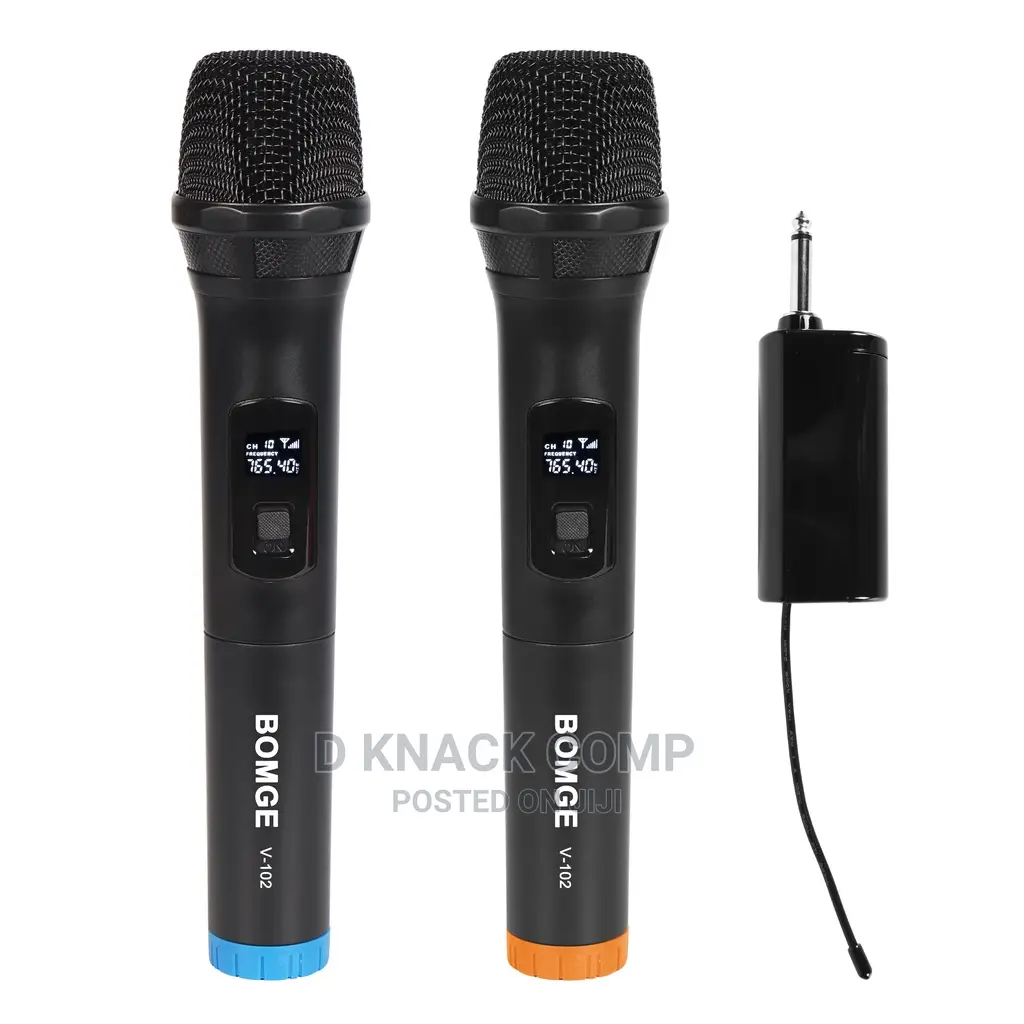 2 Dual Mic Wireless Microphone With Mini Bluetooth Receiver
