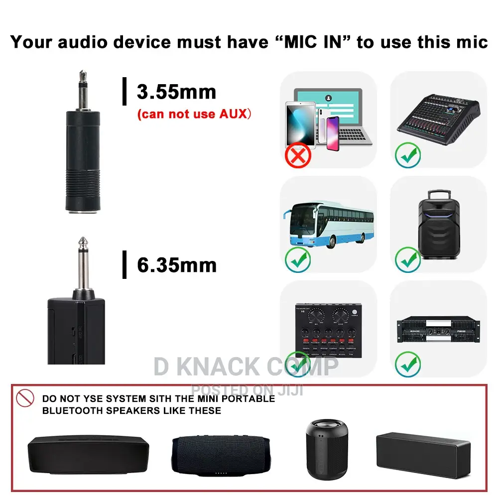 2 Dual Mic Wireless Microphone With Mini Bluetooth Receiver