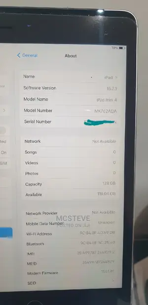 Apple iPad mini 4 128 GB Gray