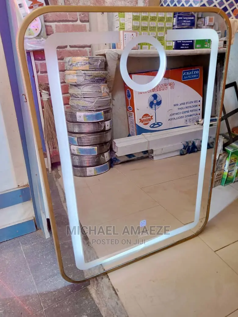 Gold Frame LED Mirror
