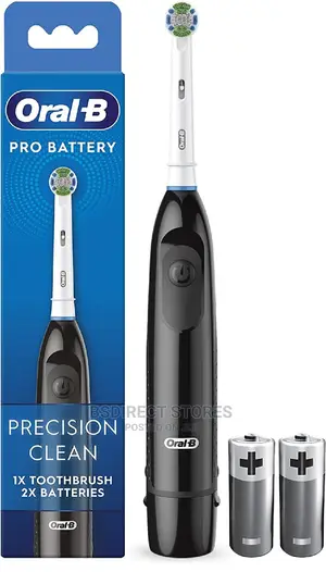Oral- B BLACK Pro Battery Power Toothbrush Precision Clean