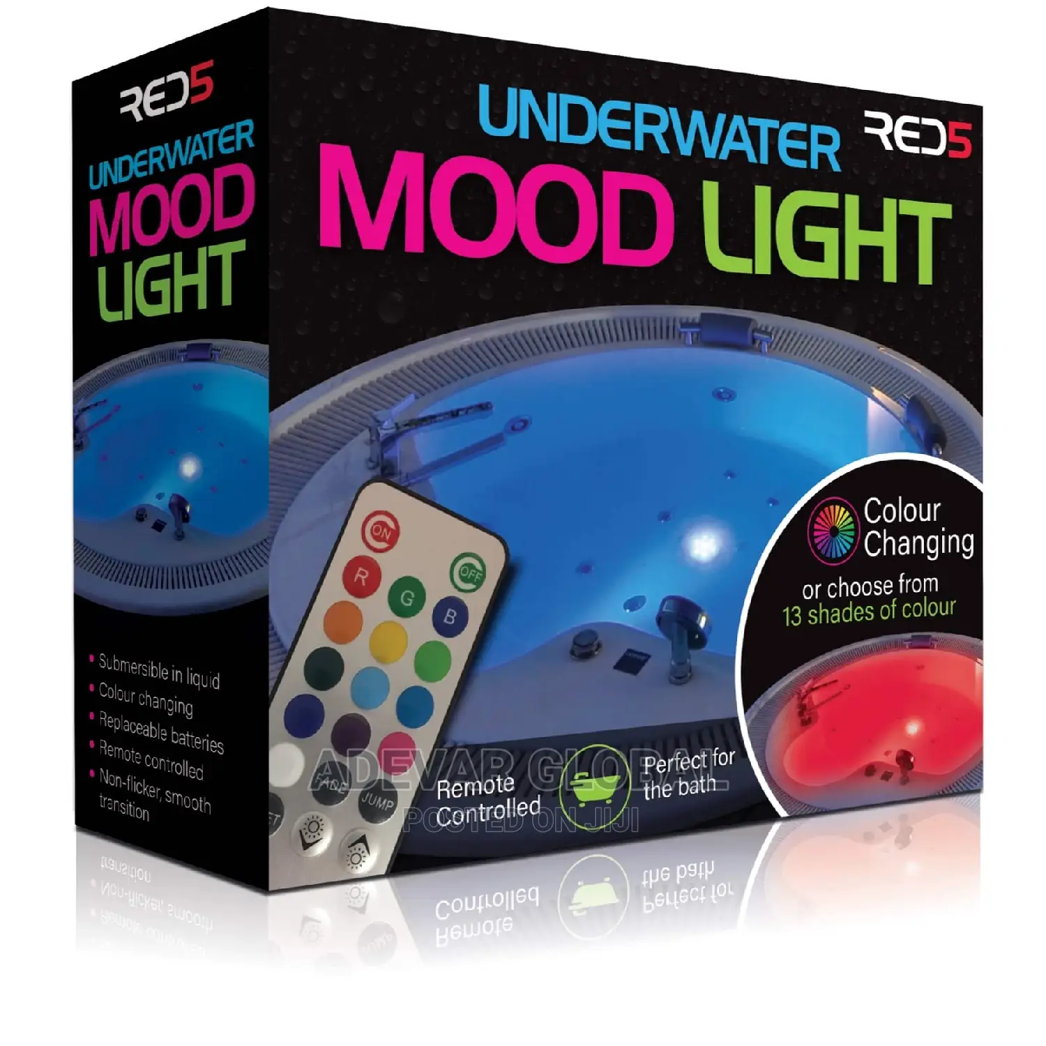 Red5 Underwater RGB Mood Light With Remote