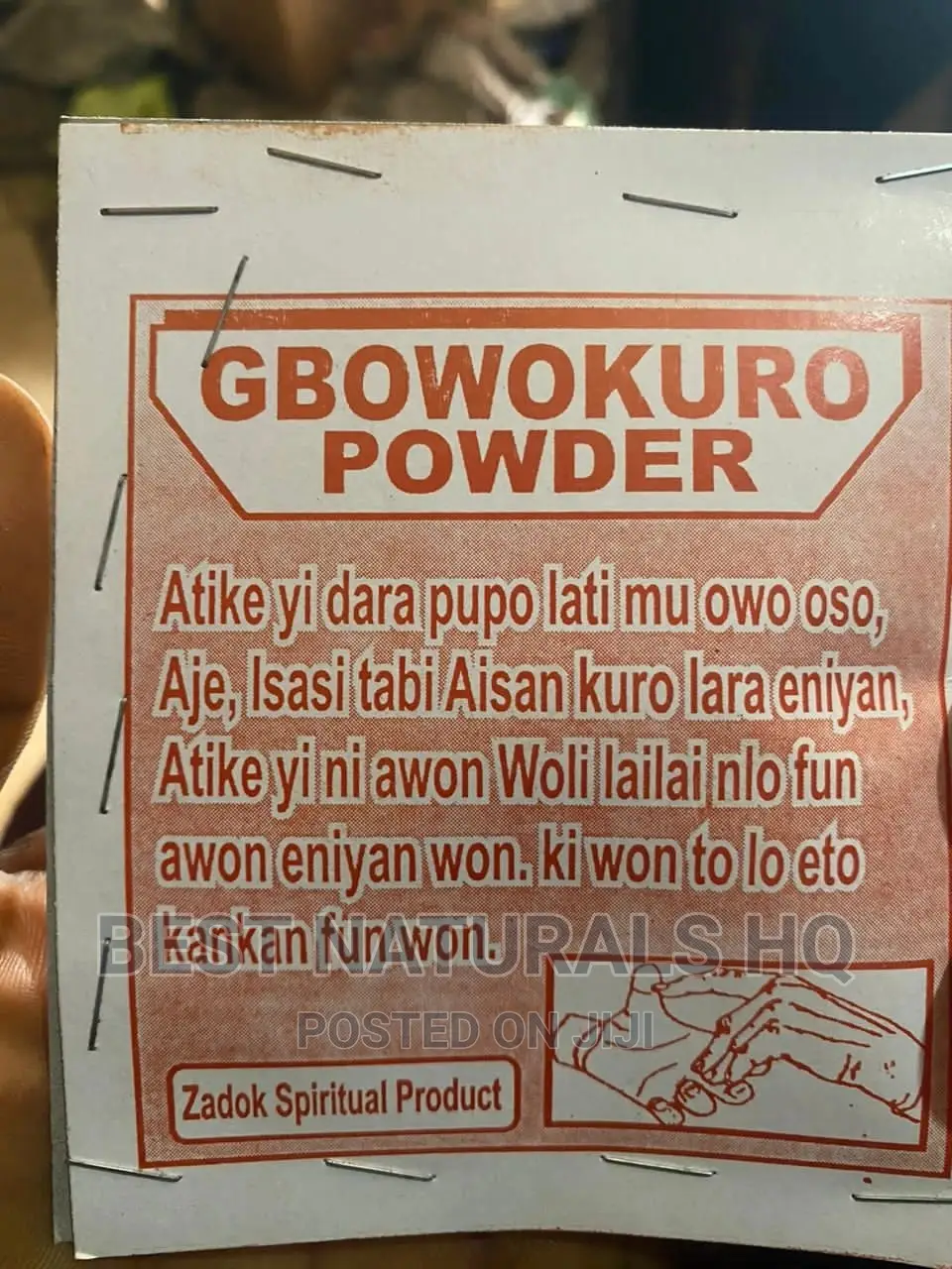 Gbowokuro Spiritual Powder