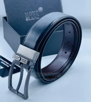 Original MONT BLANC Leather Belt Available in Store