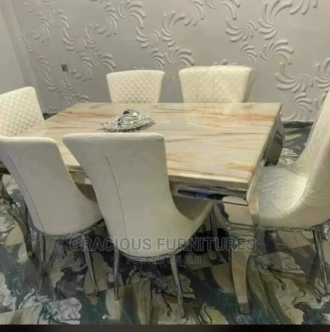 Marble Dining Table With 6 Chairs