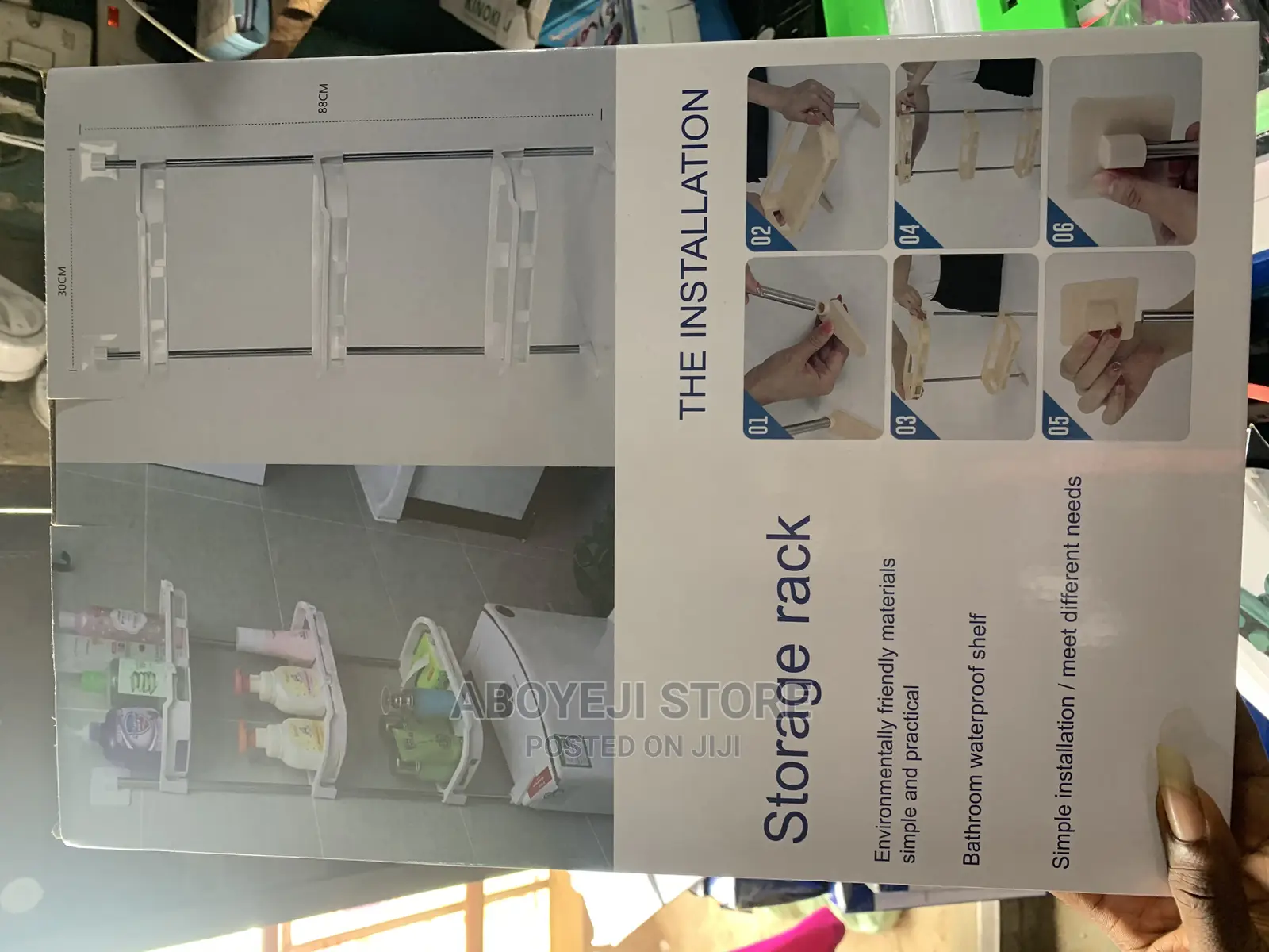 Wall Storage Rack Bathroom Shelf