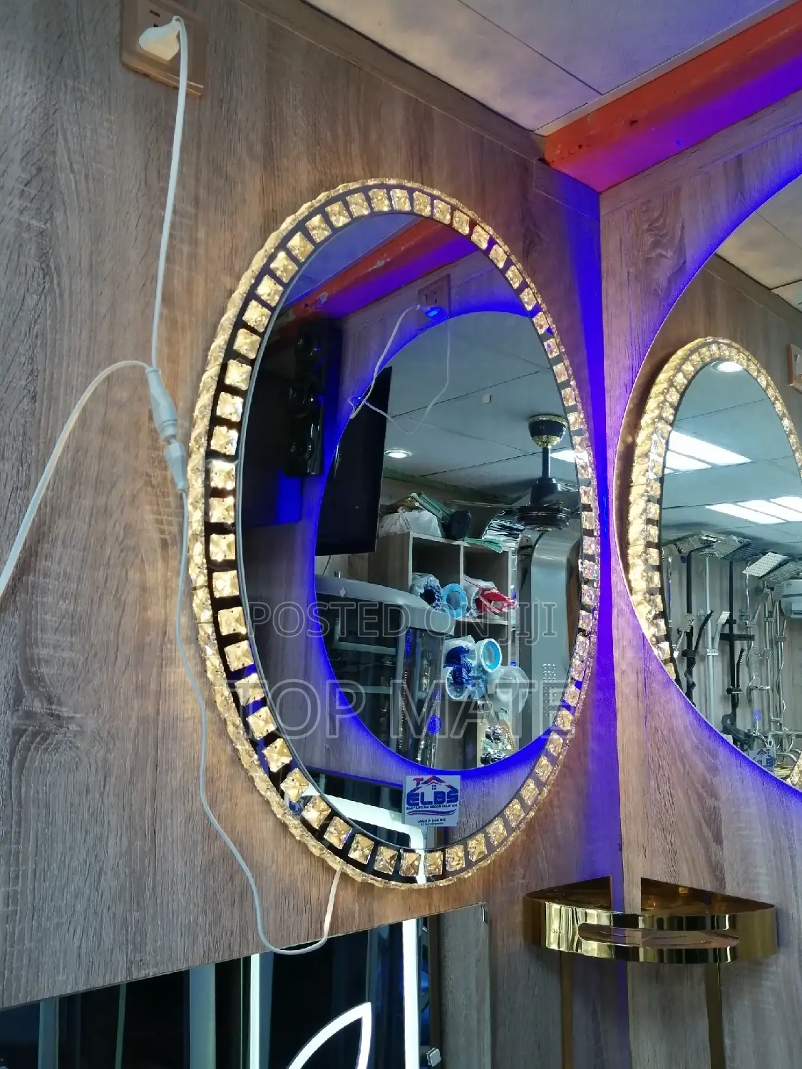 3 Lights LED Crystal Mirror