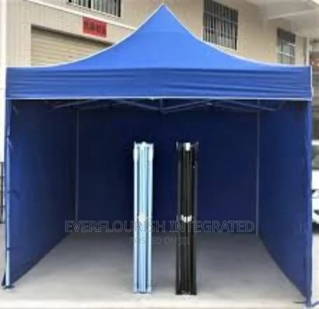 10x10ft Foldable Canopy With 3 Side Covers