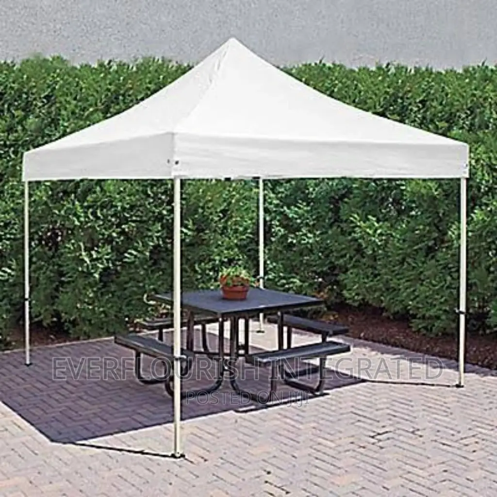 10x10ft Foldable Canopy White Leg