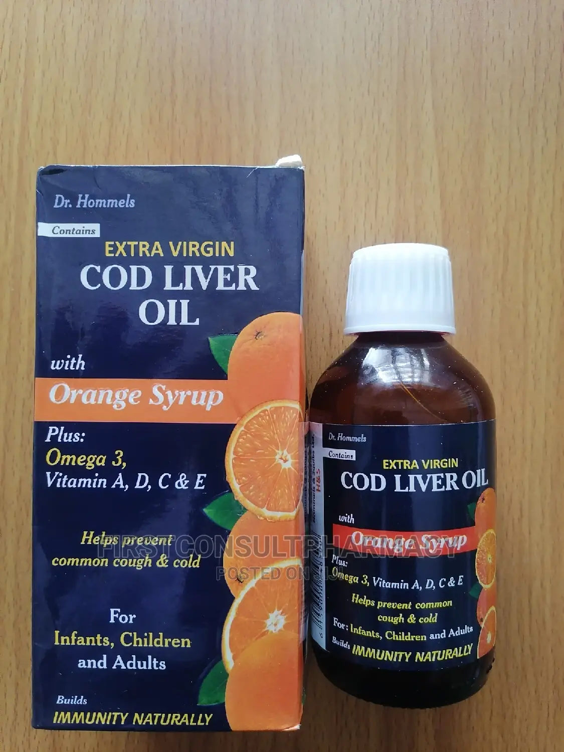 Dr Hommels Extra Virgin Organic Cod Liver Oil 200ml