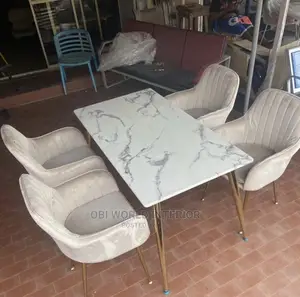 Dining Set by 4 Marble Top