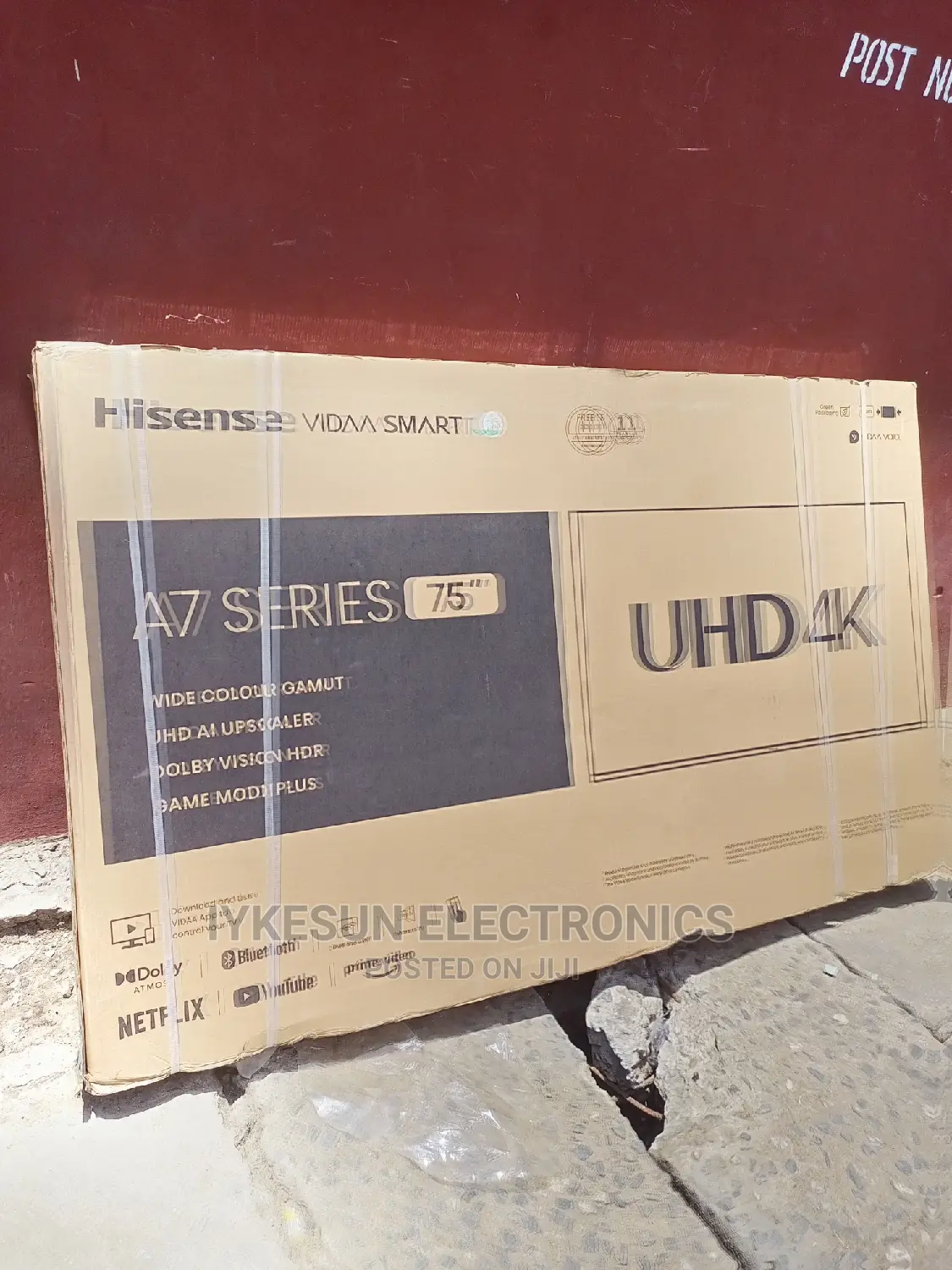 Original Hisense A7 Series 75" LED TV 4KUHD Smart Netflix