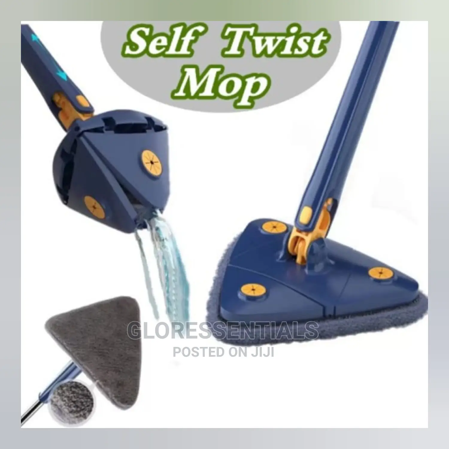 Long Twist Rotating Mop Triangular Twist Mop