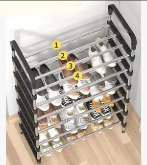 6 Layers Stainless Shoe Rack