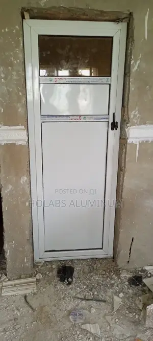 Toilet Door With White Bord