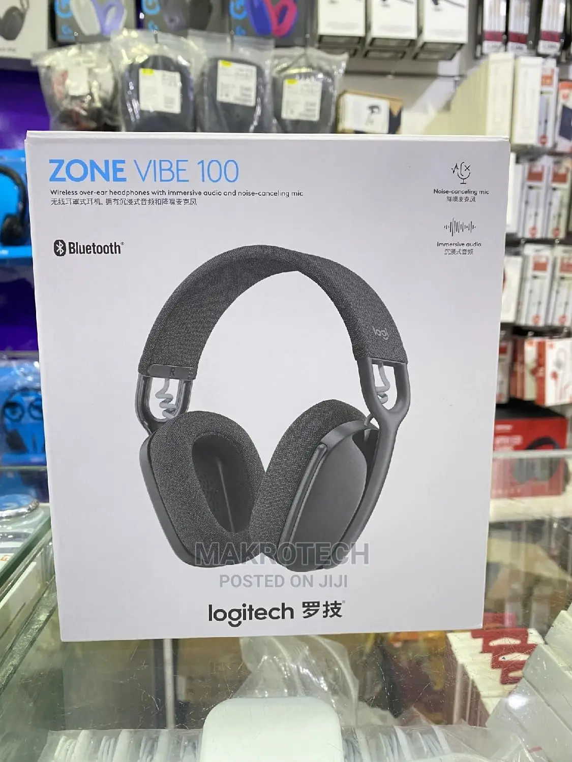 Logitech Zone Vibe 100 Wireless Headset (Graphite)