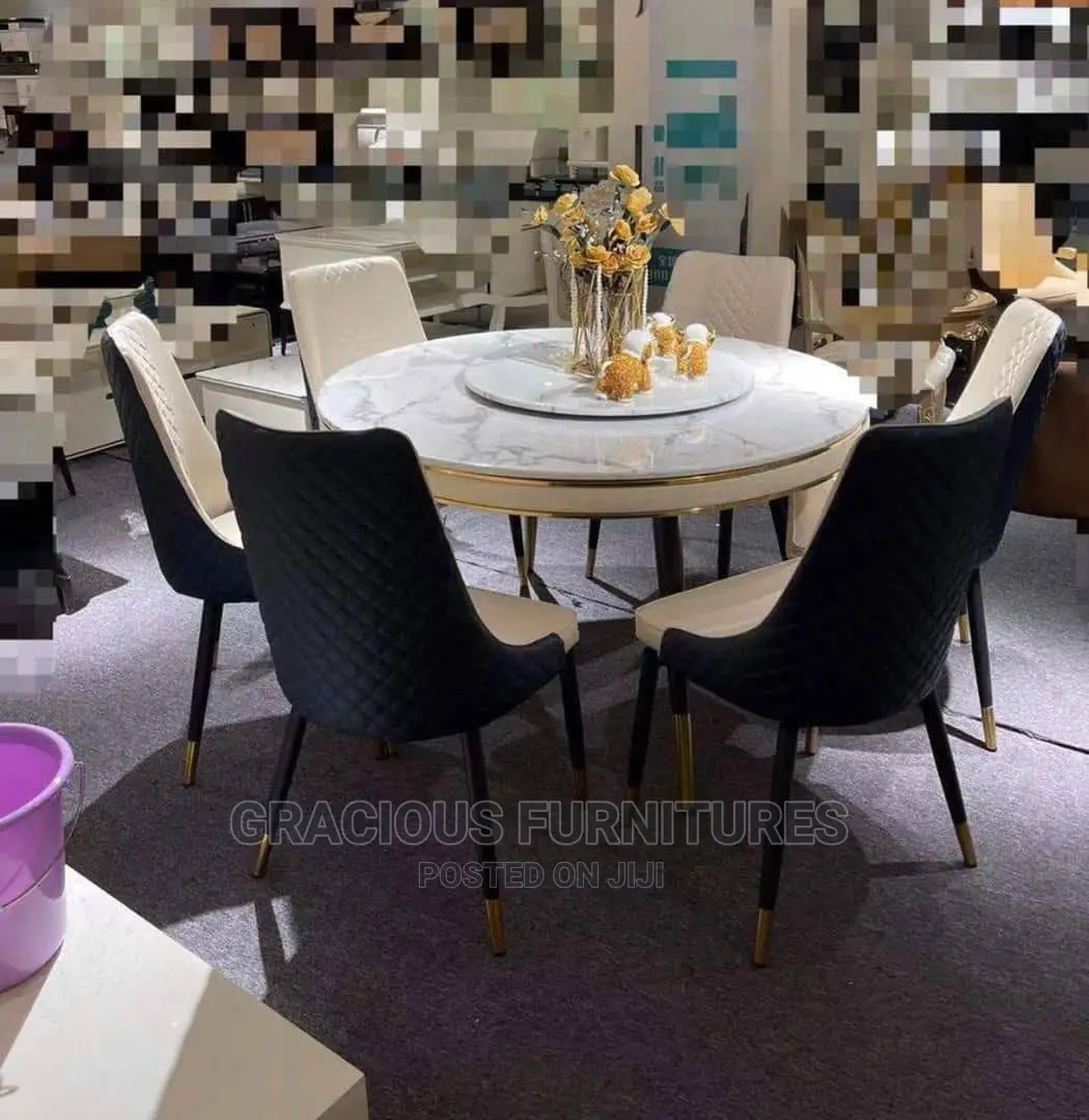 Luxury Dining Table Set With 6 Seats