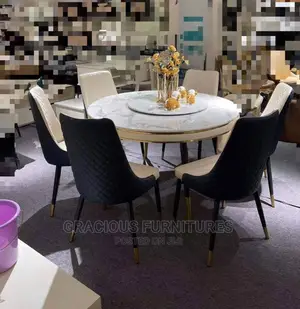 Luxury Dining Table Set With 6 Seats