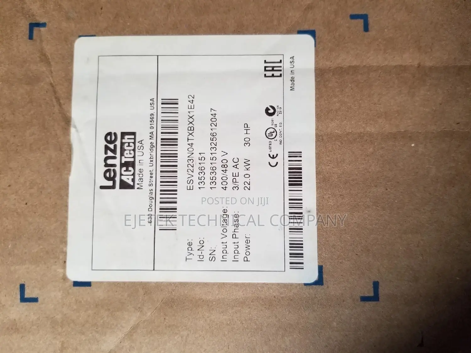 Lenze Inverter Drive 22kw/30hp