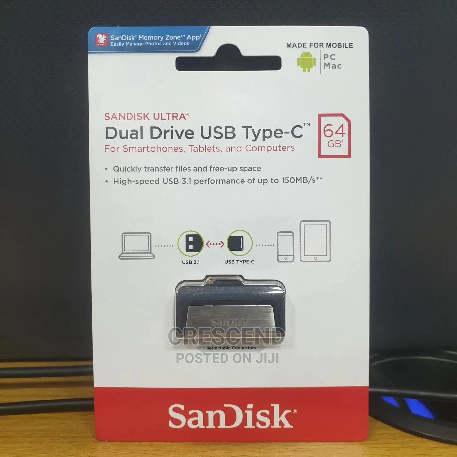 64gb Type-C Otg Flash Drive Usb(Dual)