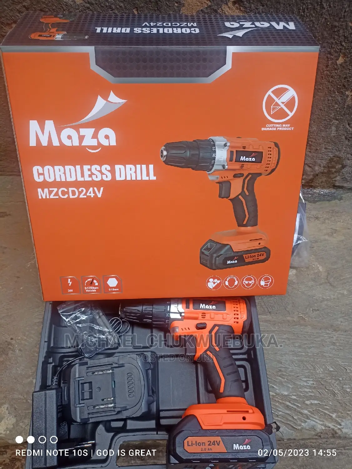 Maza Cordless Drill 24volts