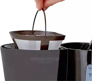 Cookworks Black Filter Coffee Maker 10 Cups Capacity 1.25L