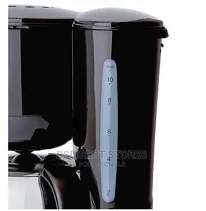 Cookworks Black Filter Coffee Maker 10 Cups Capacity 1.25L