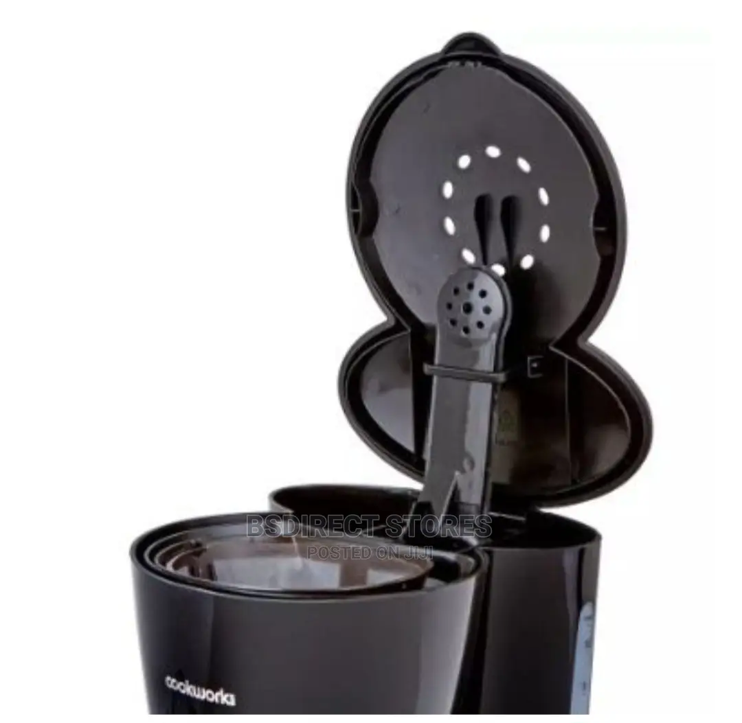 Cookworks Black Filter Coffee Maker 10 Cups Capacity 1.25L