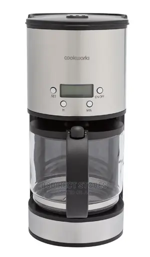 Cookworks Filter Coffee Machine With Timer 12 Cups Capacity