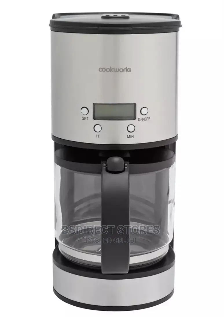 Cookworks Filter Coffee Machine With Timer 12 Cups Capacity