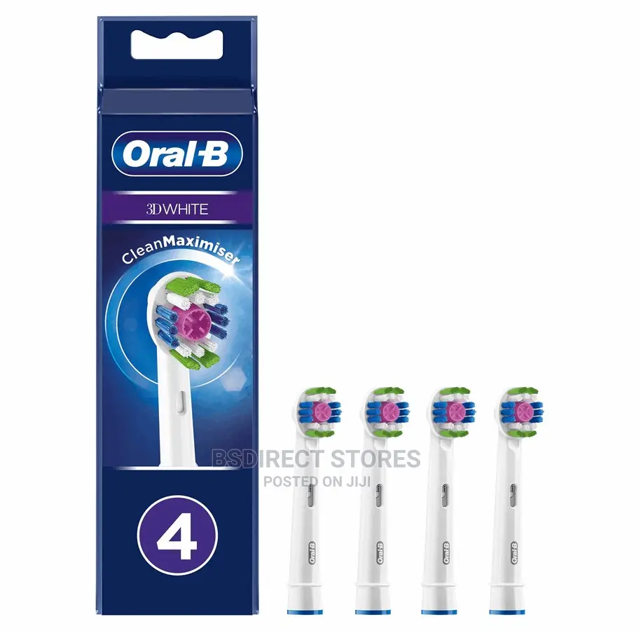 Oral- B 3D Max White Toothbrush Replacement Heads 4 Pack