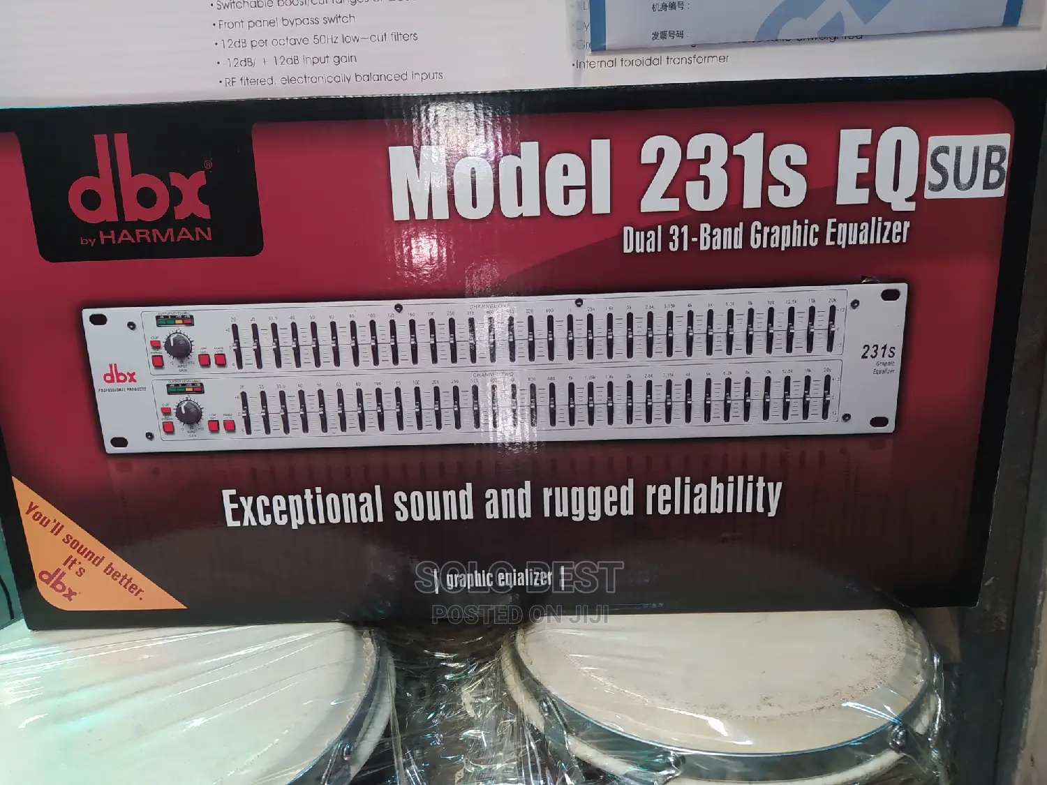 DBX Double Equaliser Subout.