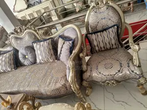 Quality 8 Seater Living Room Fabric Made Royal Sofa Chair. 