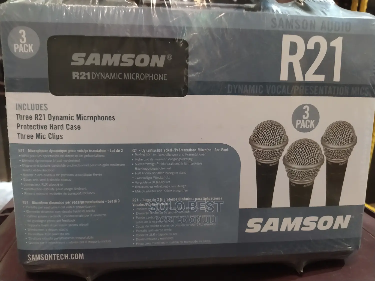 Samson 3 in 1 Wired Mic R21 Dynamic Microphone
