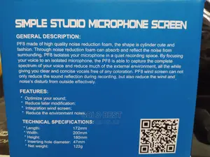 Alctron Studio Microphone Screen Model PF8