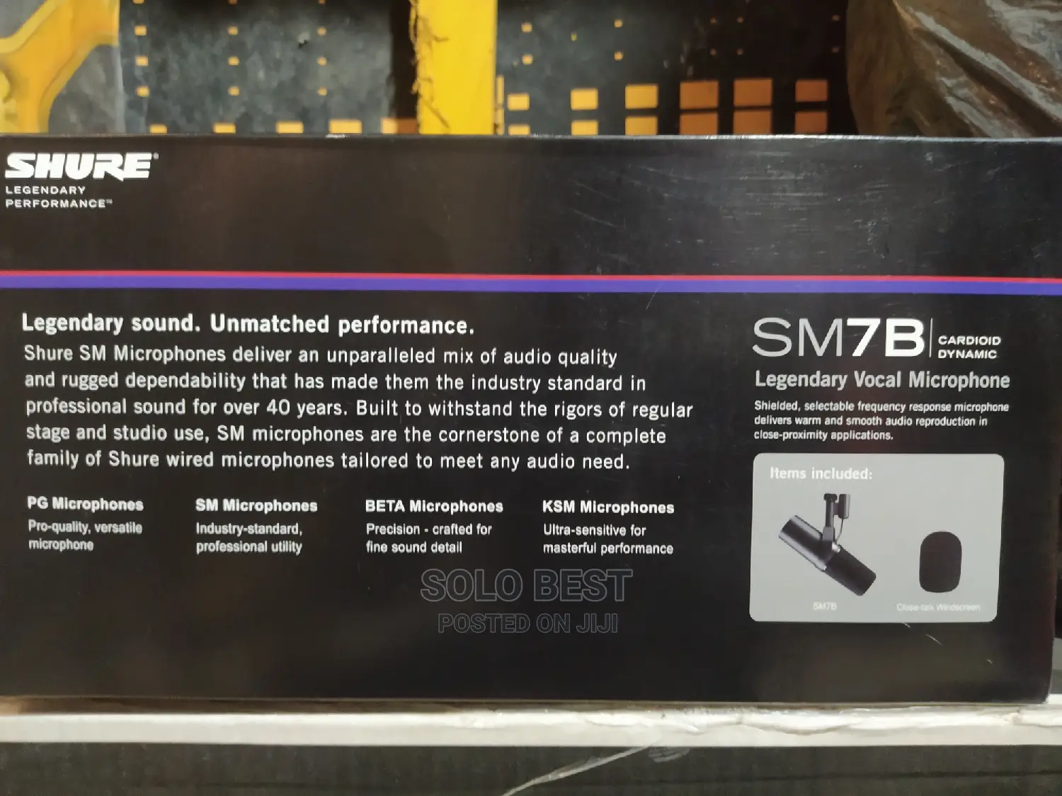 Studio Recording Mic, Shure Sm7b
