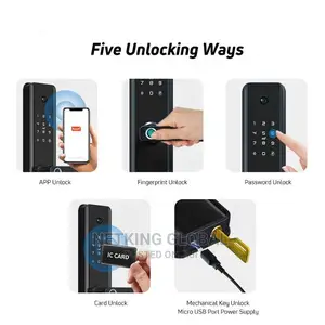 Fingerprint Intelligent Smart Door Lock With Camera