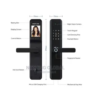 Fingerprint Intelligent Smart Door Lock With Camera